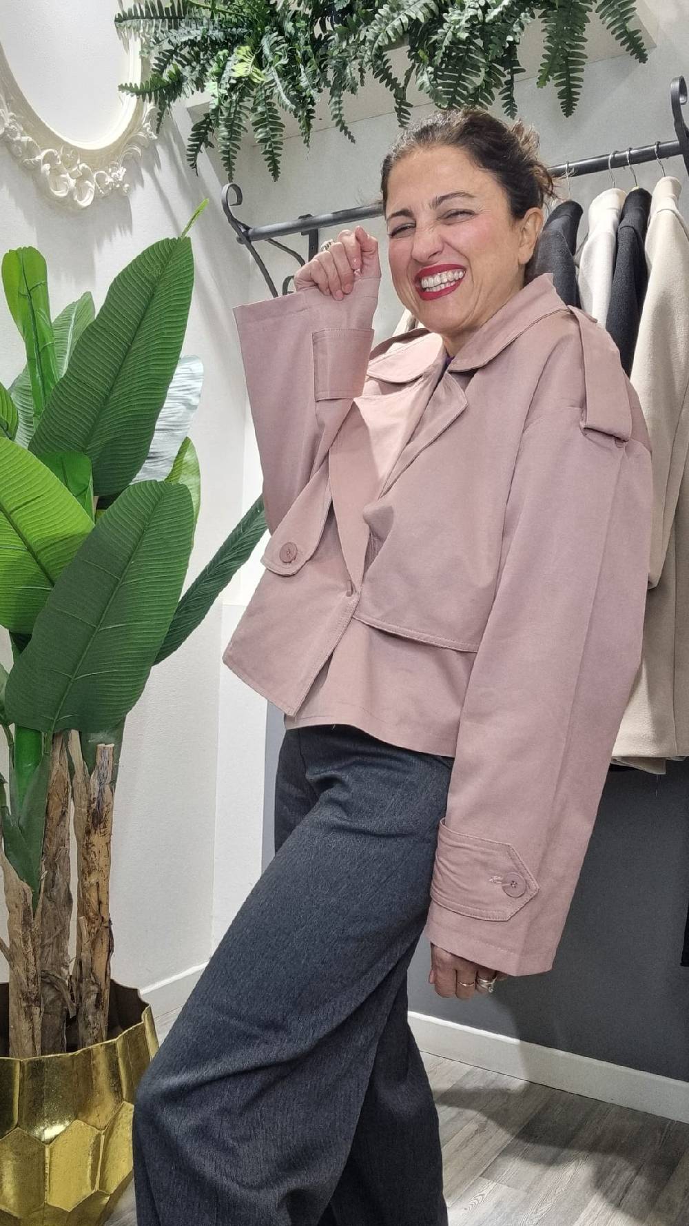 Le Chicche Trench Rosa Vendita Economica