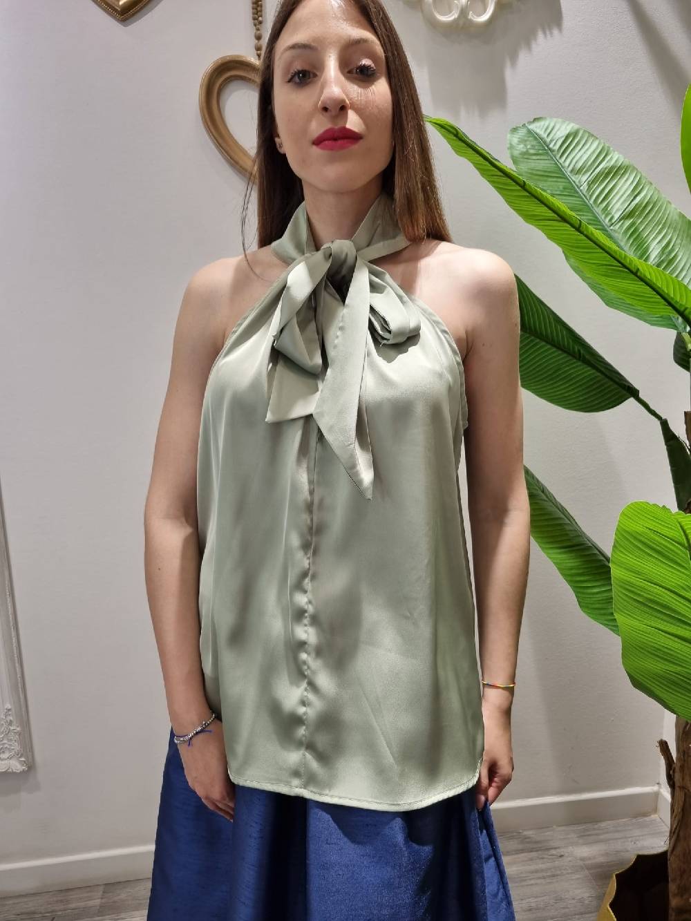 Le Chicche Top Scollo Americano Shopping Online