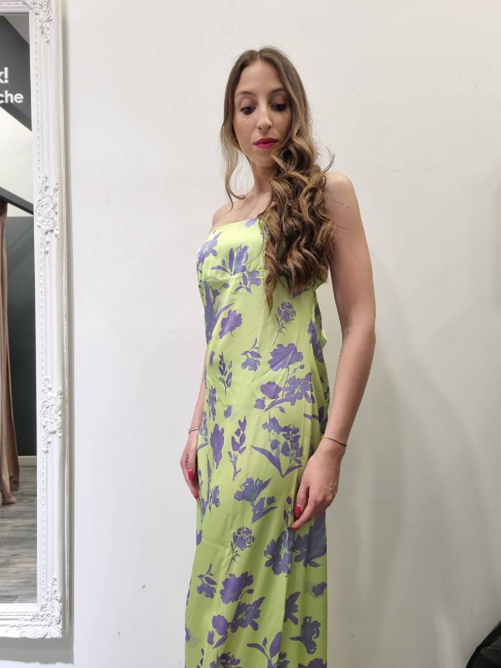 Le Chicche Abito Lime e Viola Economico