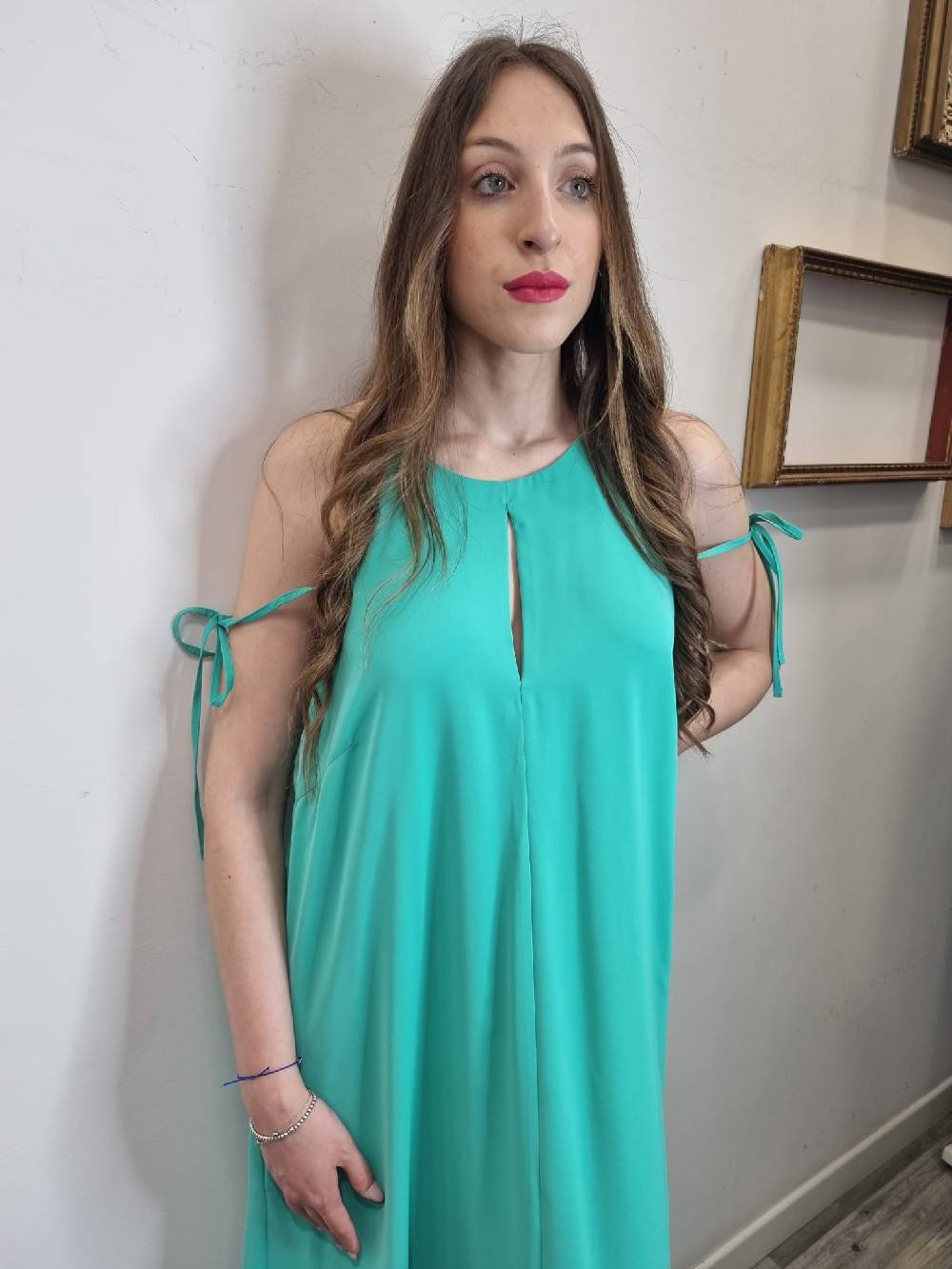 Le Chicche Abito Verde Acqua 700 In Linea