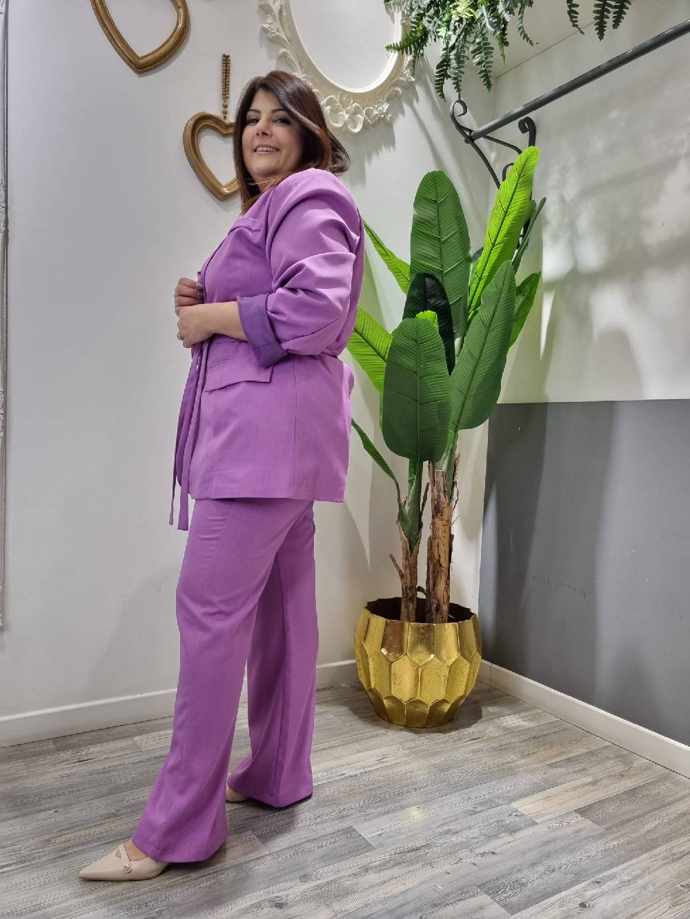 Le Chicche Tailleur Lilla Curvy Pantalone Hotsell