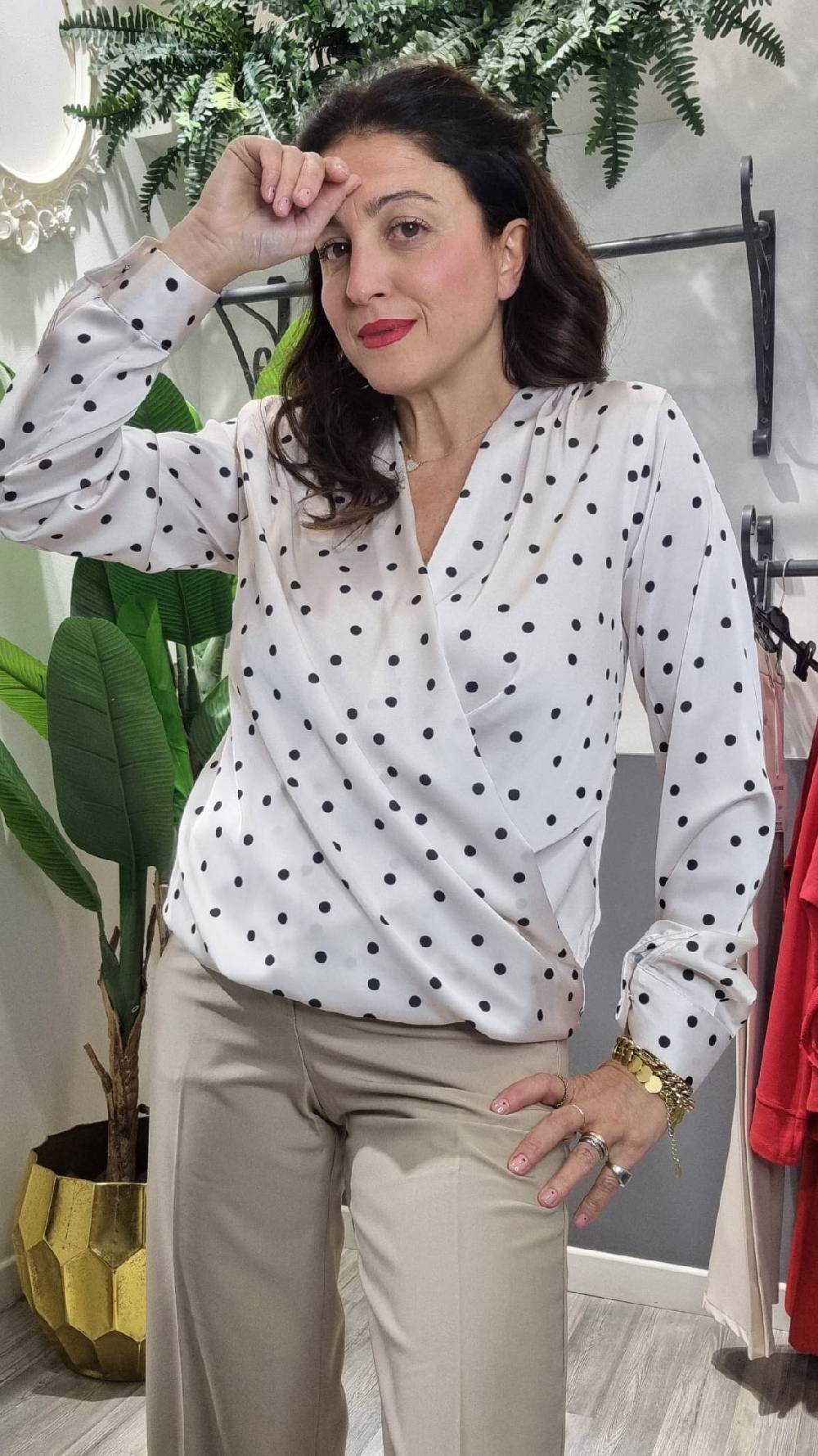 Le Chicche Blusa Incrocio Fantasia Saldi Di Fabbrica