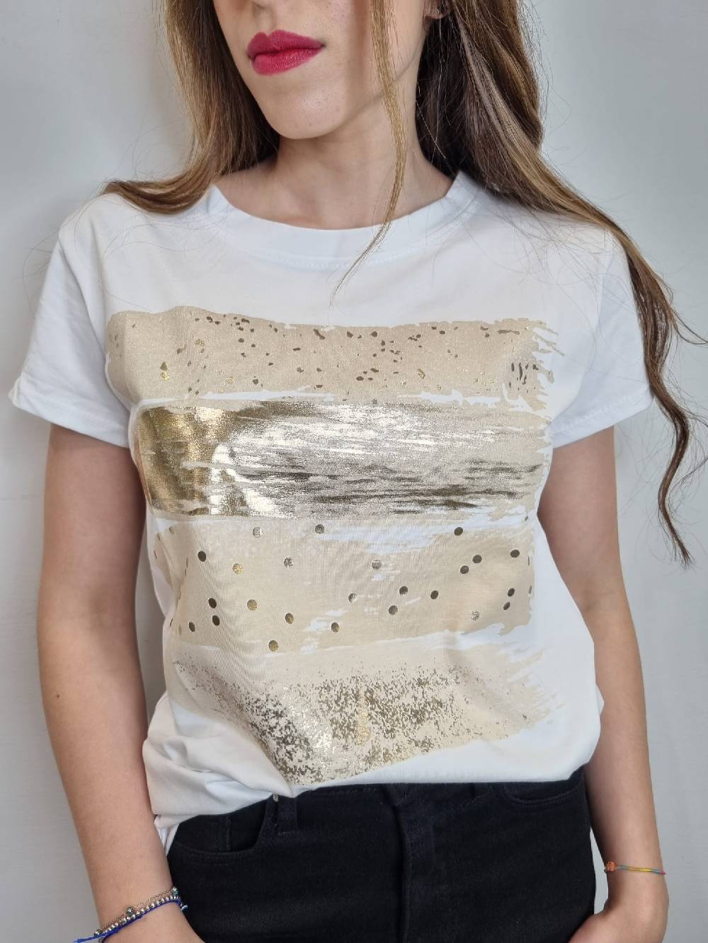 Le Chicche T-shirt Pennellate In Vendita