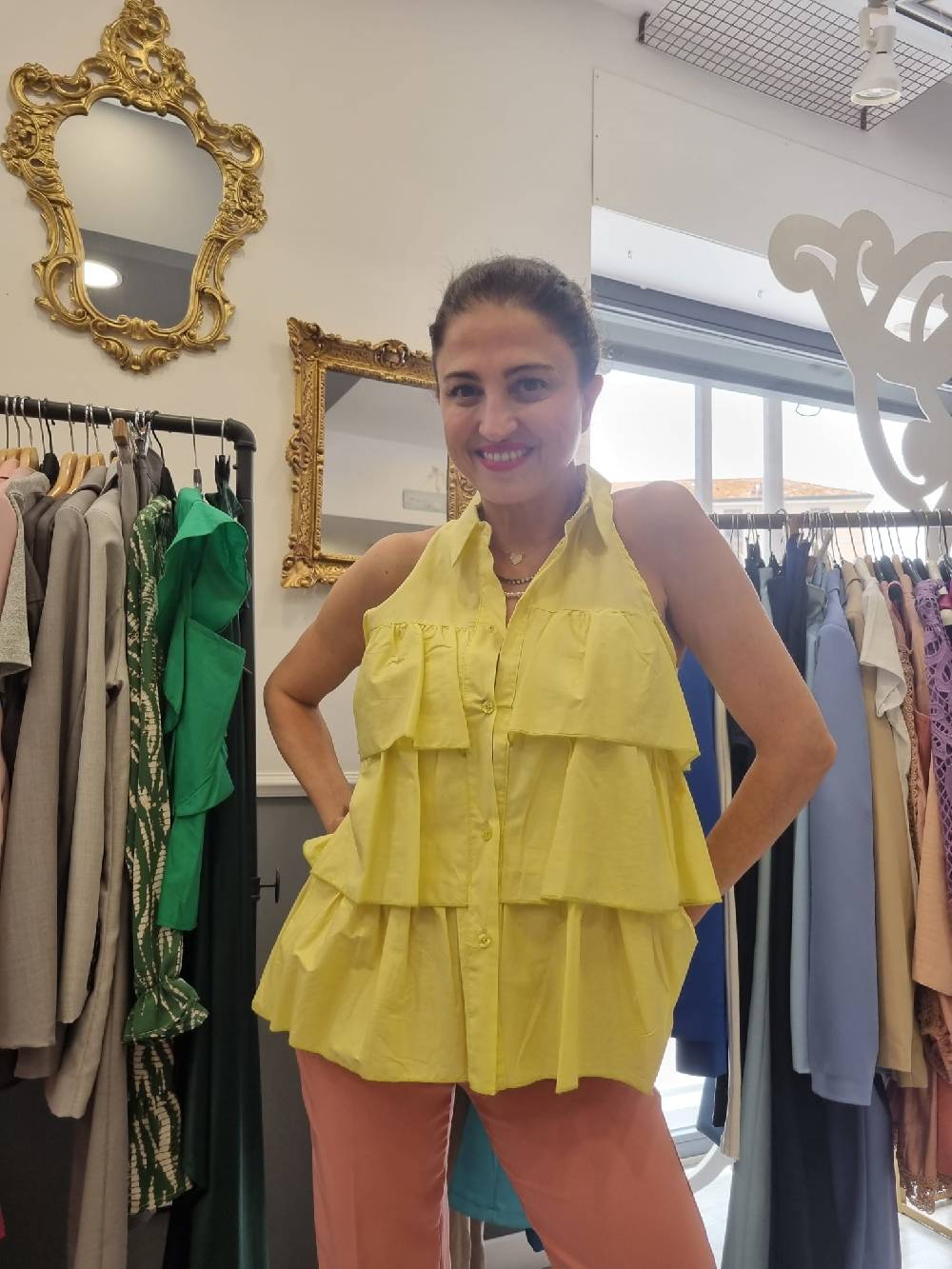 Le Chicche Camicia Smanicata Gialla Black Friday