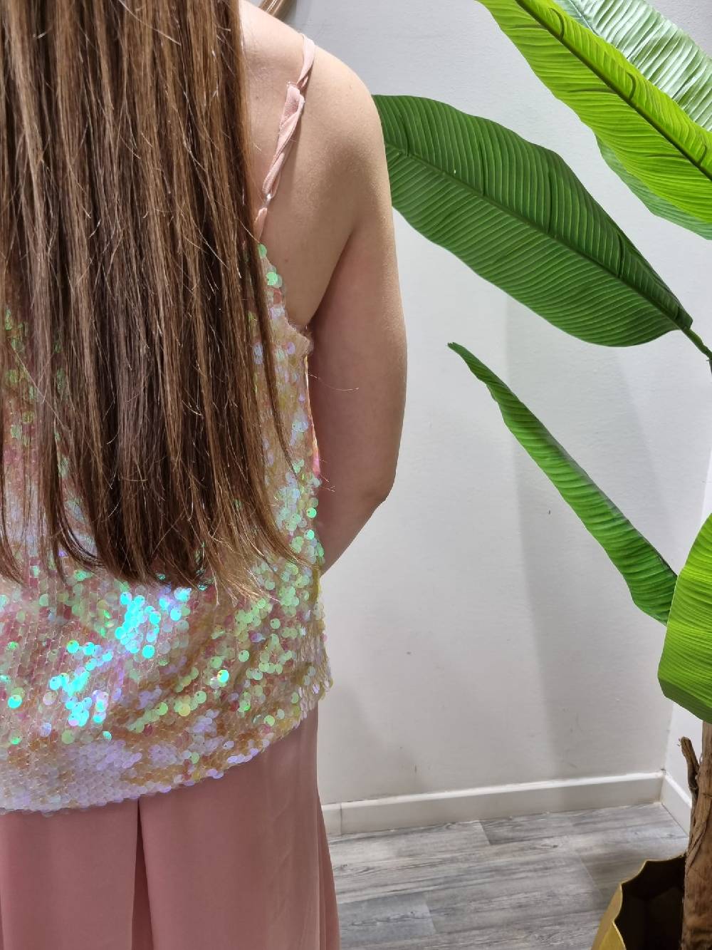 Le Chicche Canotta Paillettes Boreale Offerta Giorno del Papà