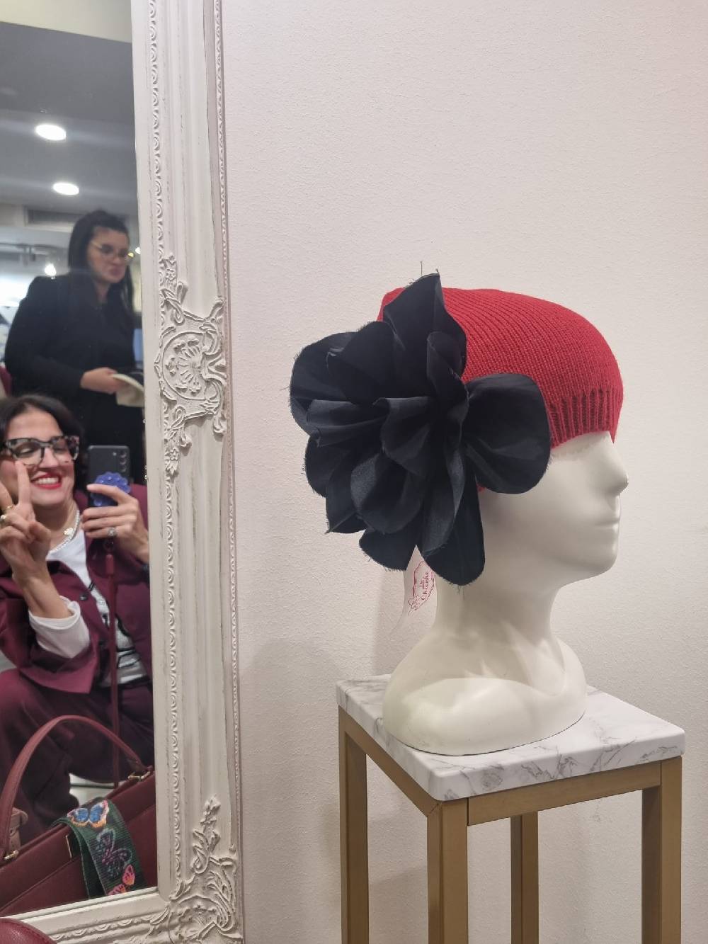 Le Chicche Cappello Cuffia Red Latest fashion