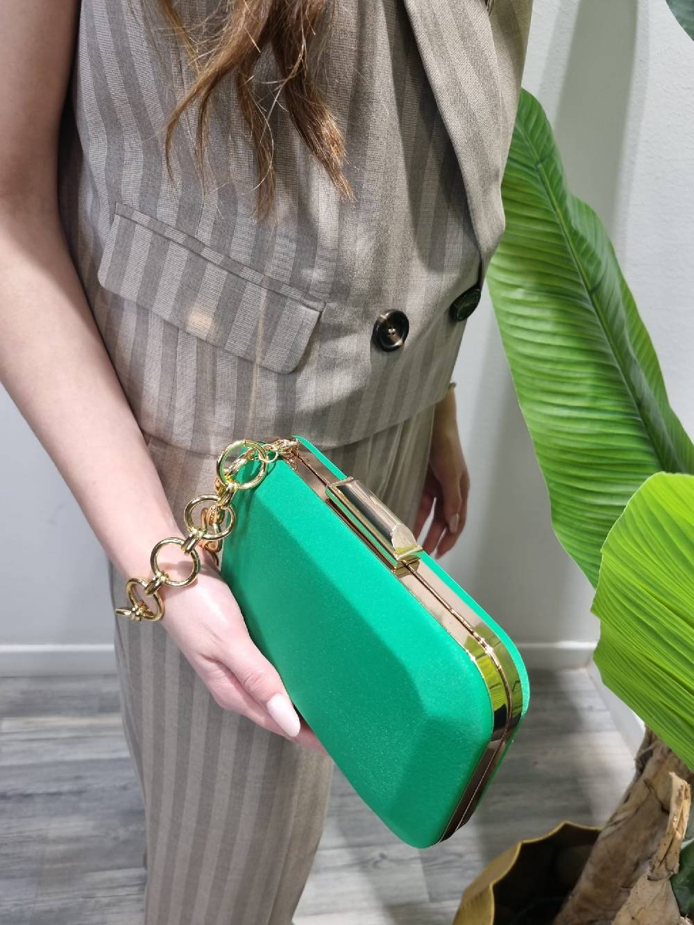 Le Chicche Clutch Verde gucci Spedizione Gratuita