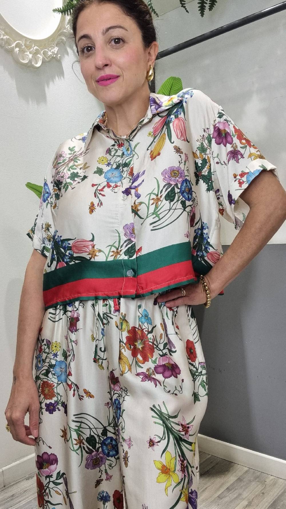 Le Chicche Coordinato Flora Camicia Affare Del Giorno