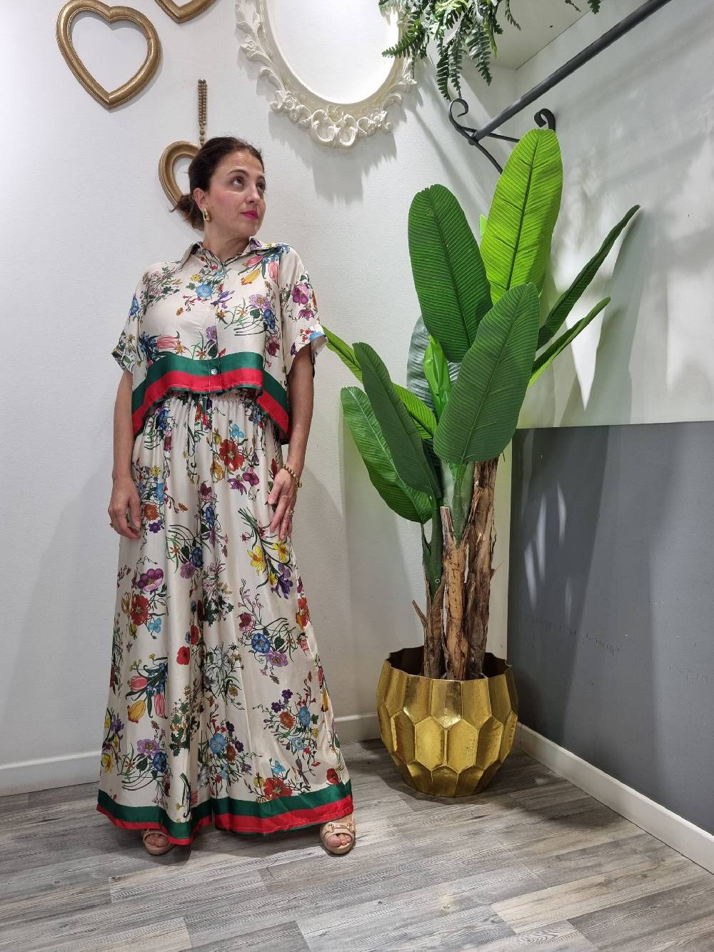 Le Chicche Coordinato Flora Camicia Affare Del Giorno