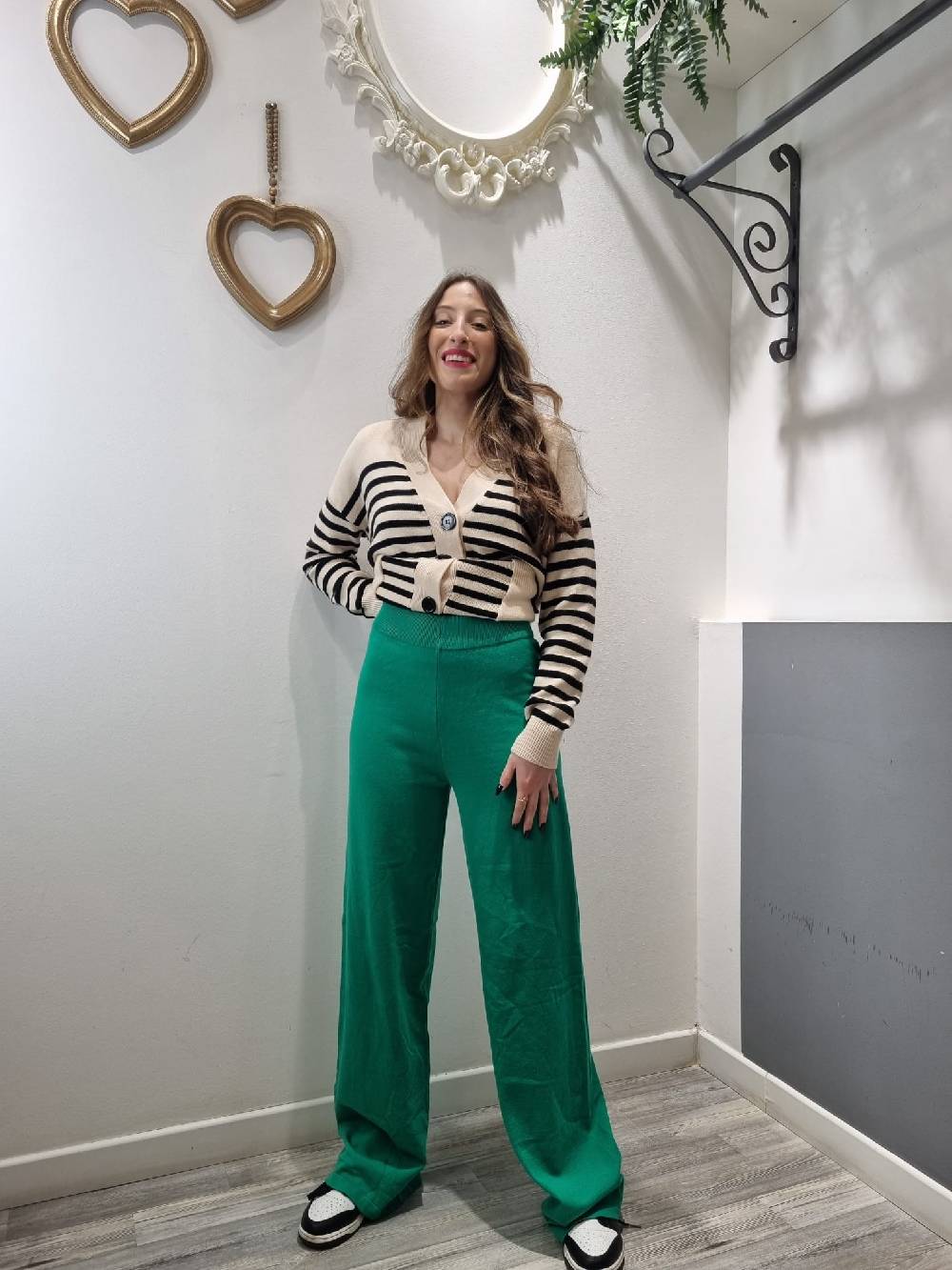 Le Chicche Pantalone Maglina Verde 50% di sconto per tempo limitato