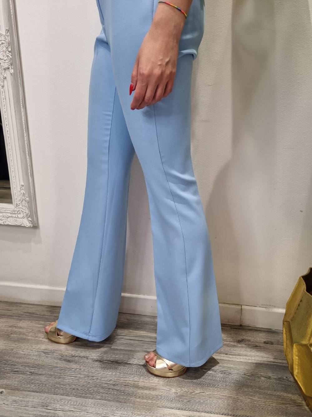 Le Chicche Pantalone Azzurro Cielo Prezzo Ridotto
