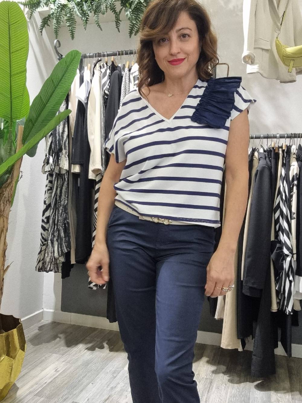 Le Chicche Pantalone Blu Navy Sottocosto