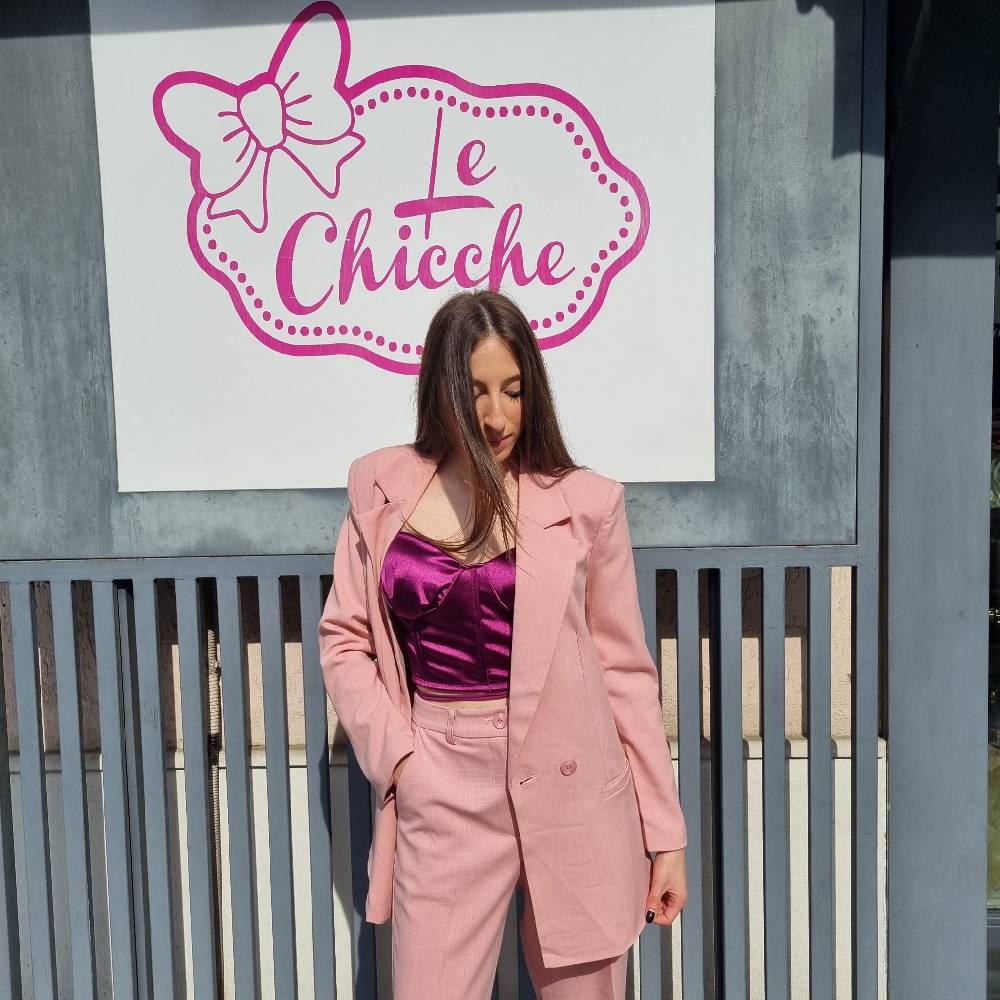 Le Chicche Giacca Rosa Cotone Flash Sale
