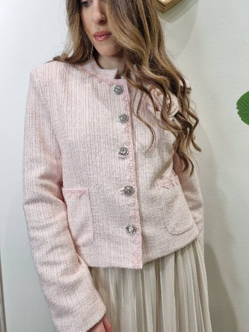 Le Chicche Giacca Tweed Pink Offerta per la Festa della Mamma