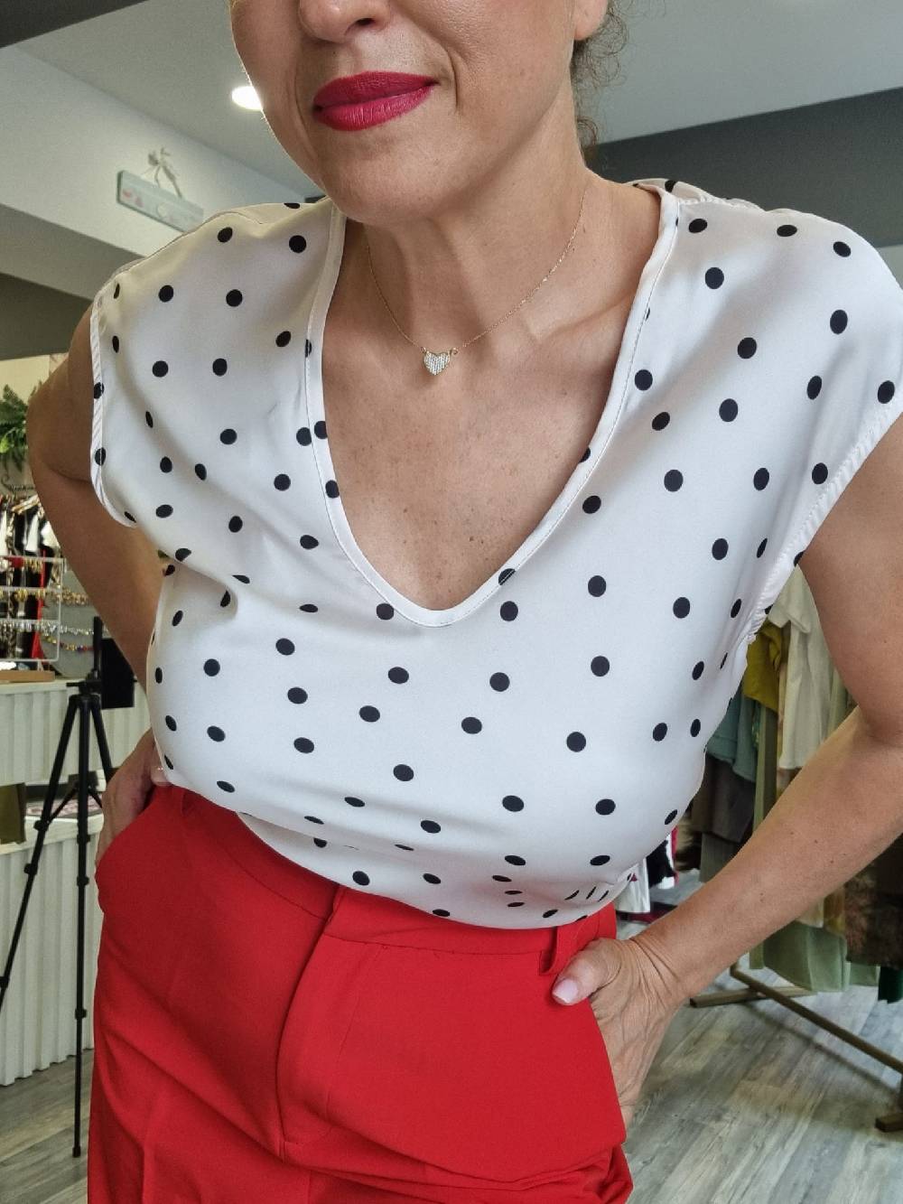 Le Chicche Maglia Pois Fino al 60% di sconto