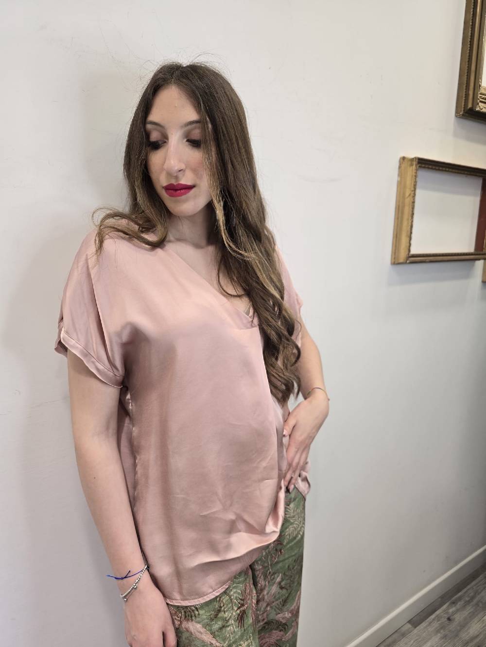 Le Chicche Maglia Scollo V Sostegno trimestrale