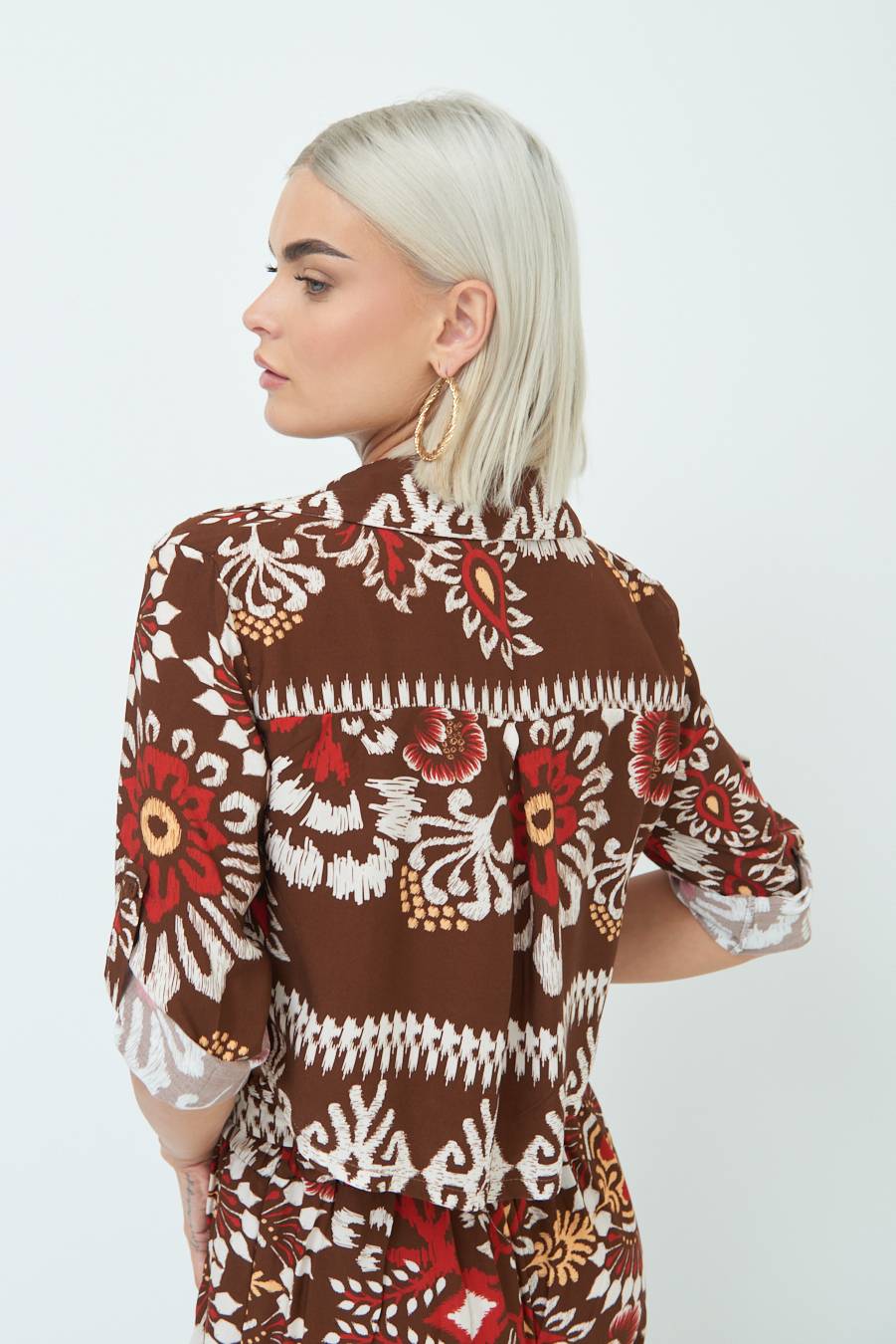 Kikisix CAMICIA CROP BALZA MORO Convenienza