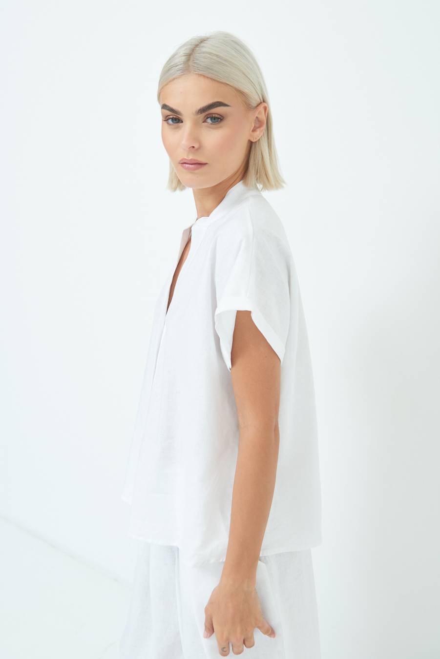 Kikisix CAMICIA MANICA ALETTA PANNA Sconto