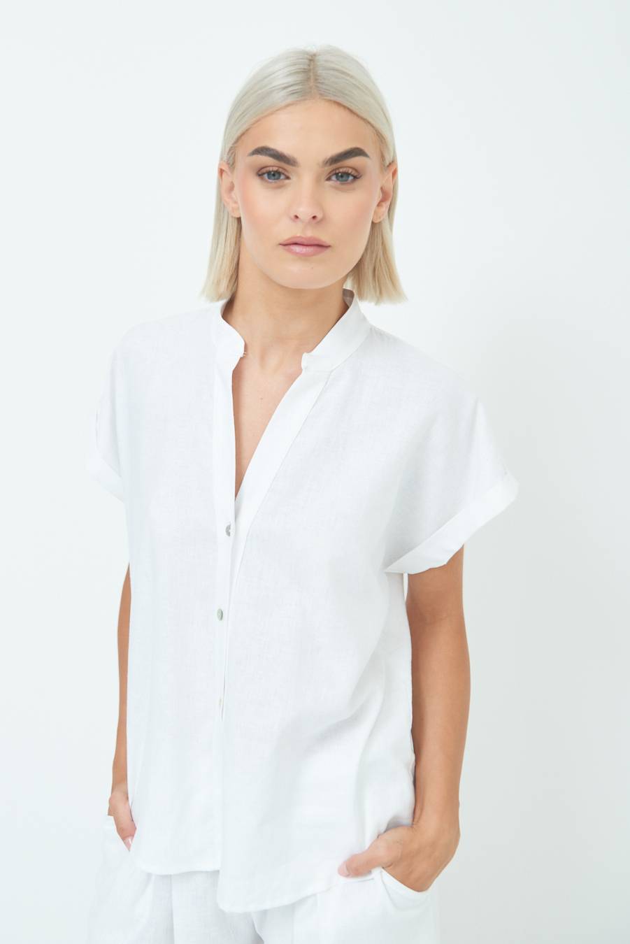 Kikisix CAMICIA MANICA ALETTA PANNA Sconto