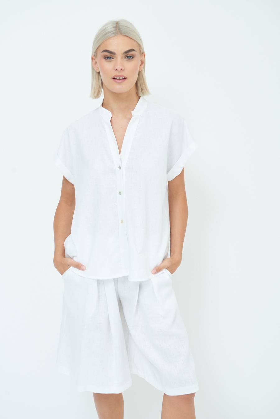 Kikisix CAMICIA MANICA ALETTA PANNA Sconto