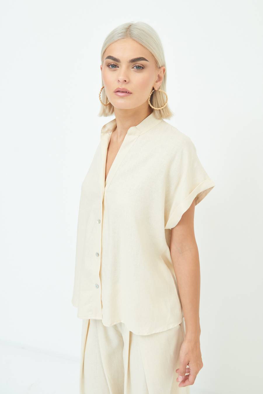 Kikisix CAMICIA MANICA ALETTA NATURALE Offerta