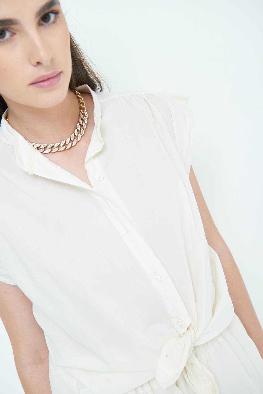 Kikisix CAMICIA SMANICATA CON NODO BURRO Italia