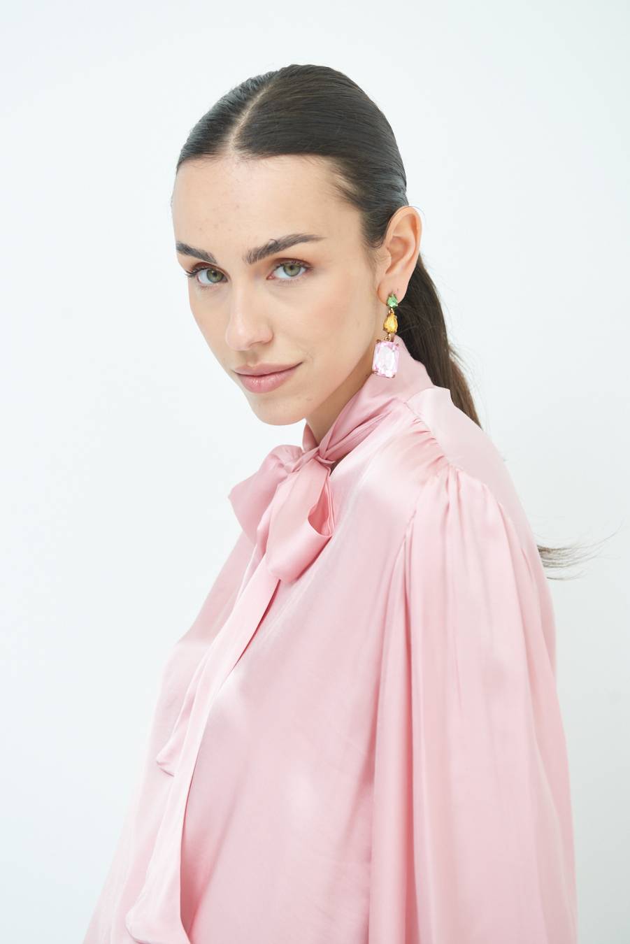Kikisix CASACCA INCROCIO RASO VISCOSA ROSA Offerta