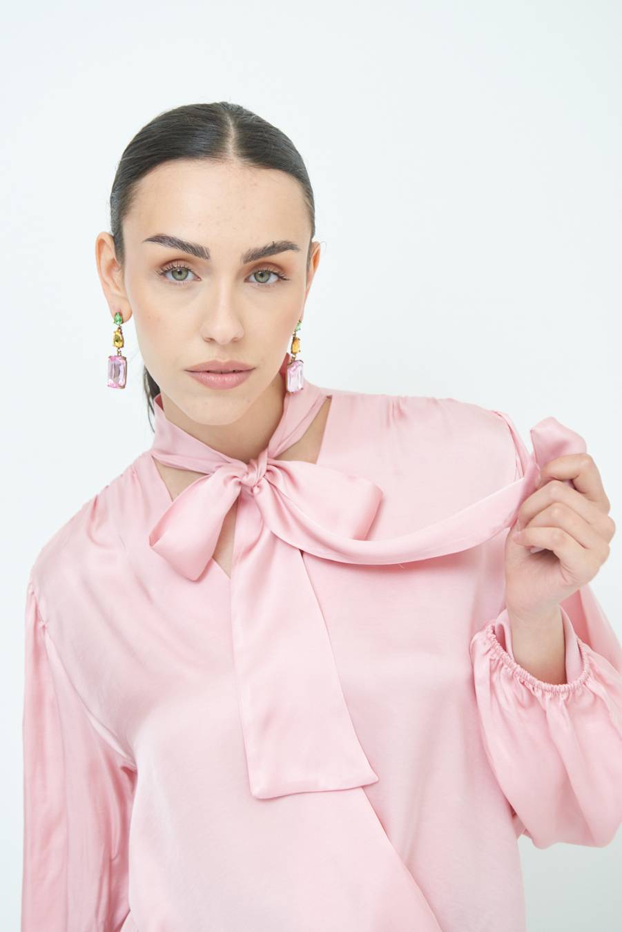 Kikisix CASACCA INCROCIO RASO VISCOSA ROSA Offerta