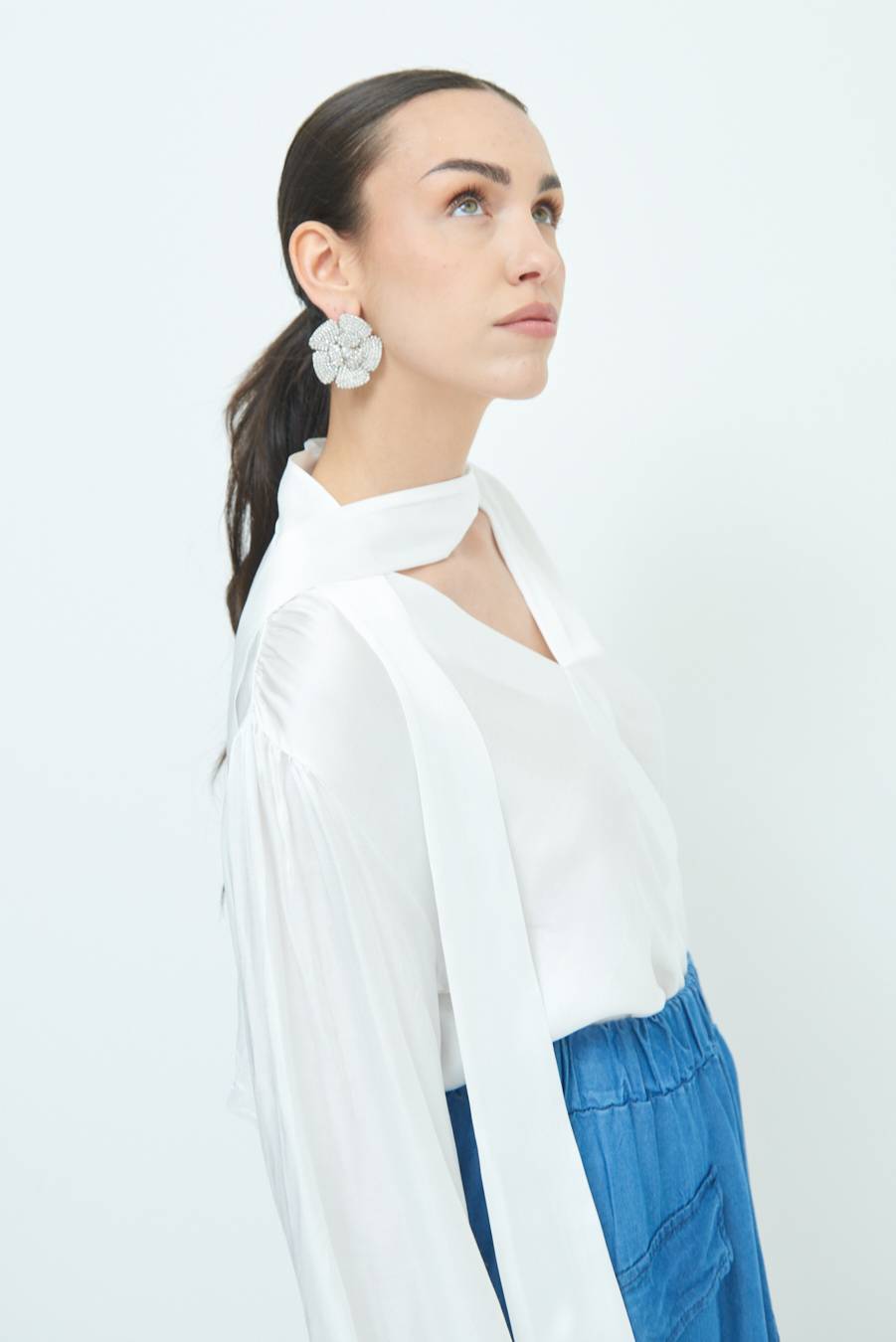 Kikisix CASACCA INCROCIO RASO VISCOSA BURRO Outlet