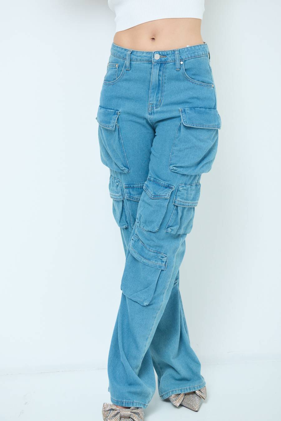 Kikisix JEANS CARGO JEANS Economico