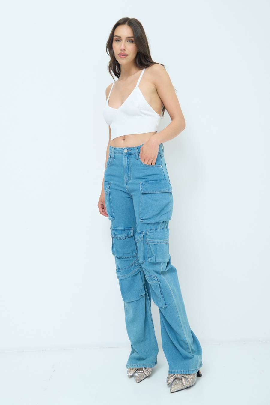 Kikisix JEANS CARGO JEANS Economico