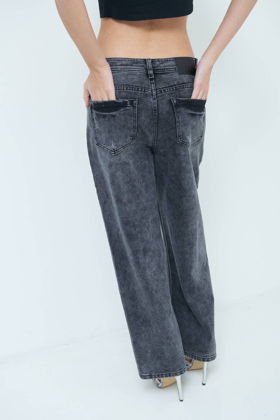 Kikisix JEANS NERO ACCESSORIO TASCA JEANS Outlet