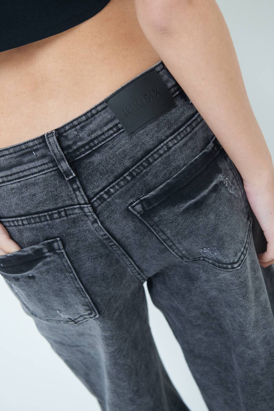 Kikisix JEANS NERO ACCESSORIO TASCA JEANS Outlet