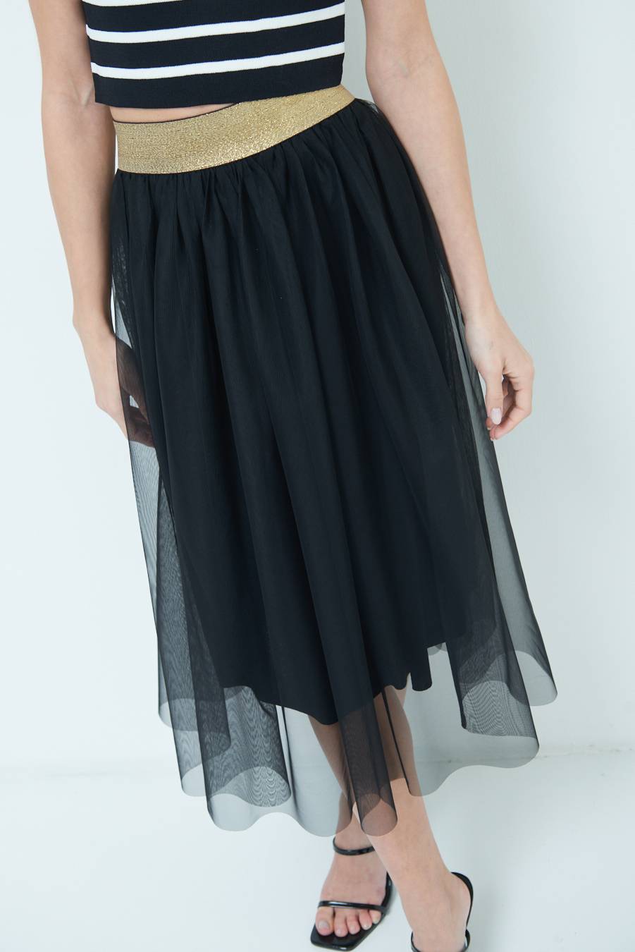 Kikisix GONNA TULLE NERO Promozione