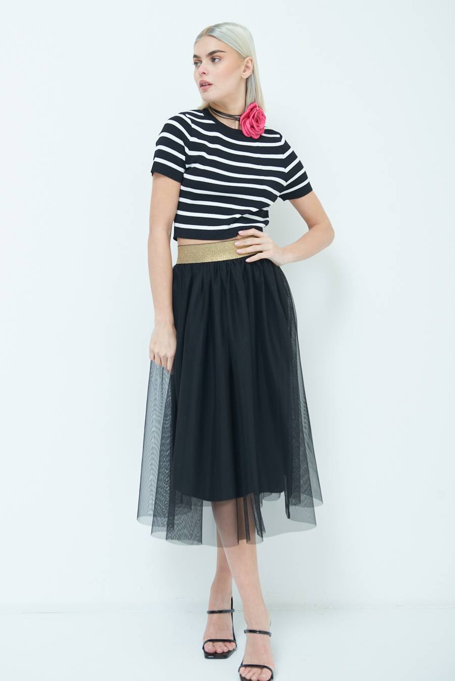 Kikisix GONNA TULLE NERO Promozione