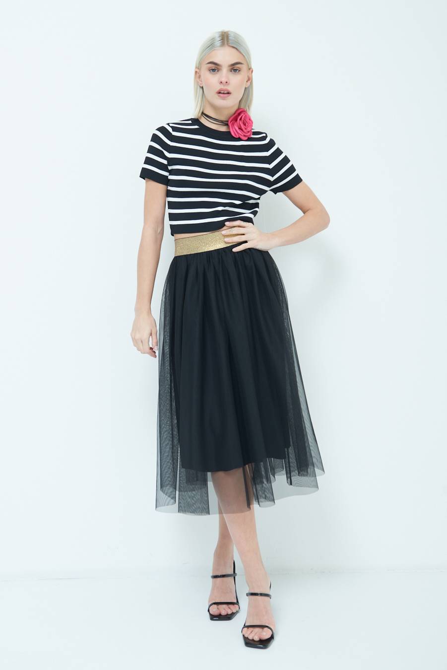 Kikisix GONNA TULLE NERO Promozione