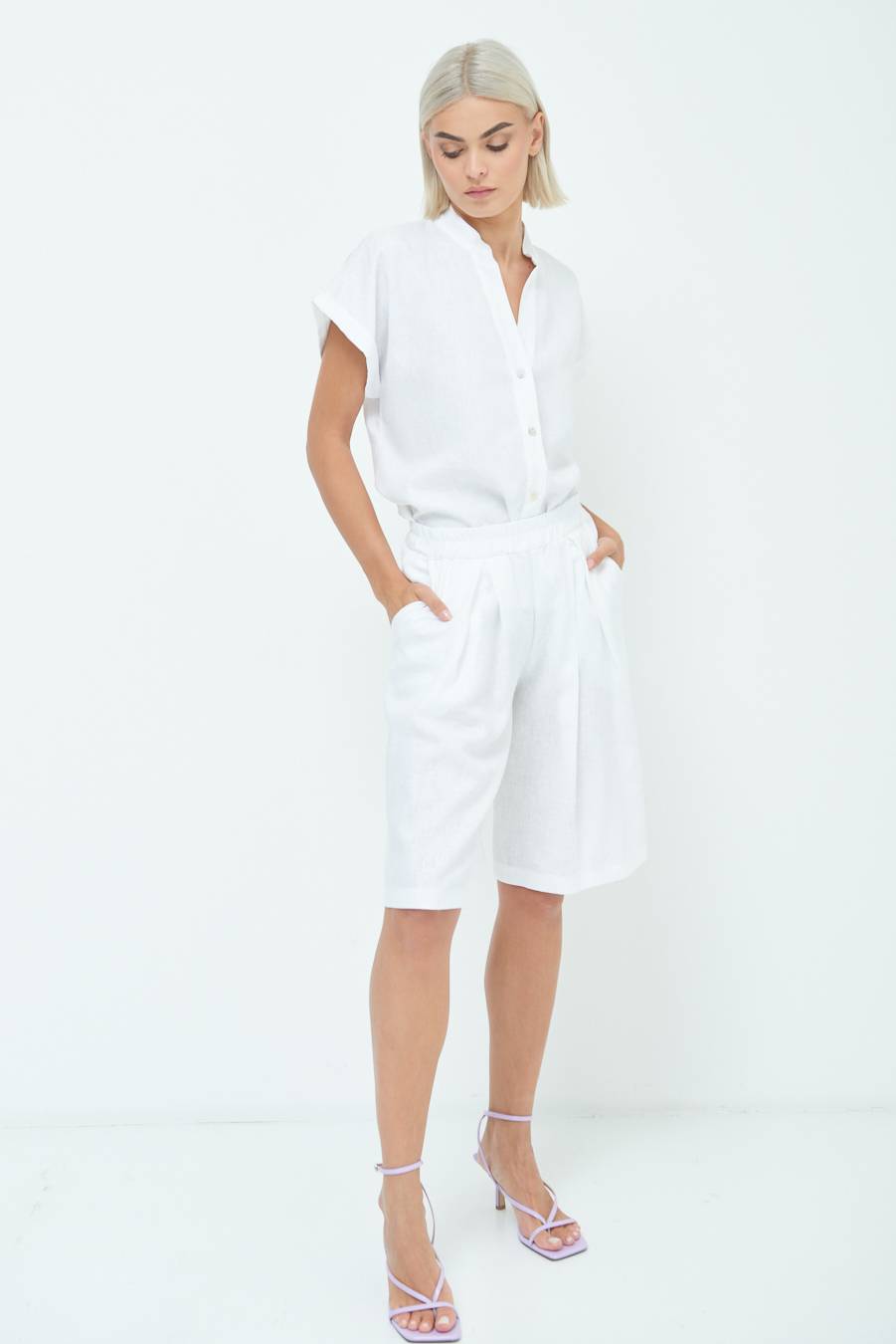Kikisix BERMUDA CON PINCE PANNA In Linea