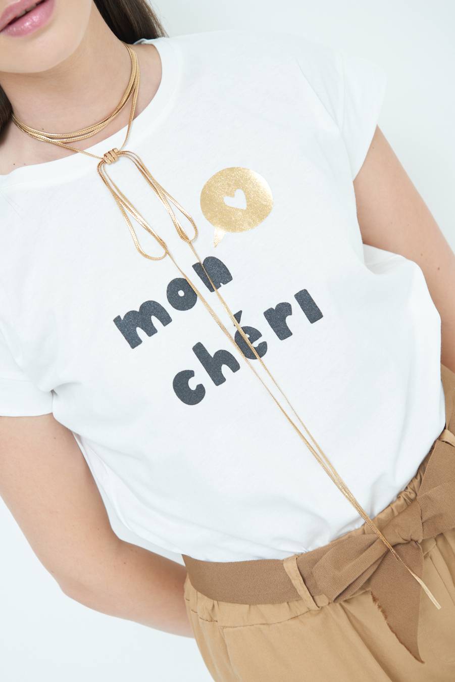 Kikisix T-SHIRT "MON CHERI" PANNA Bestseller