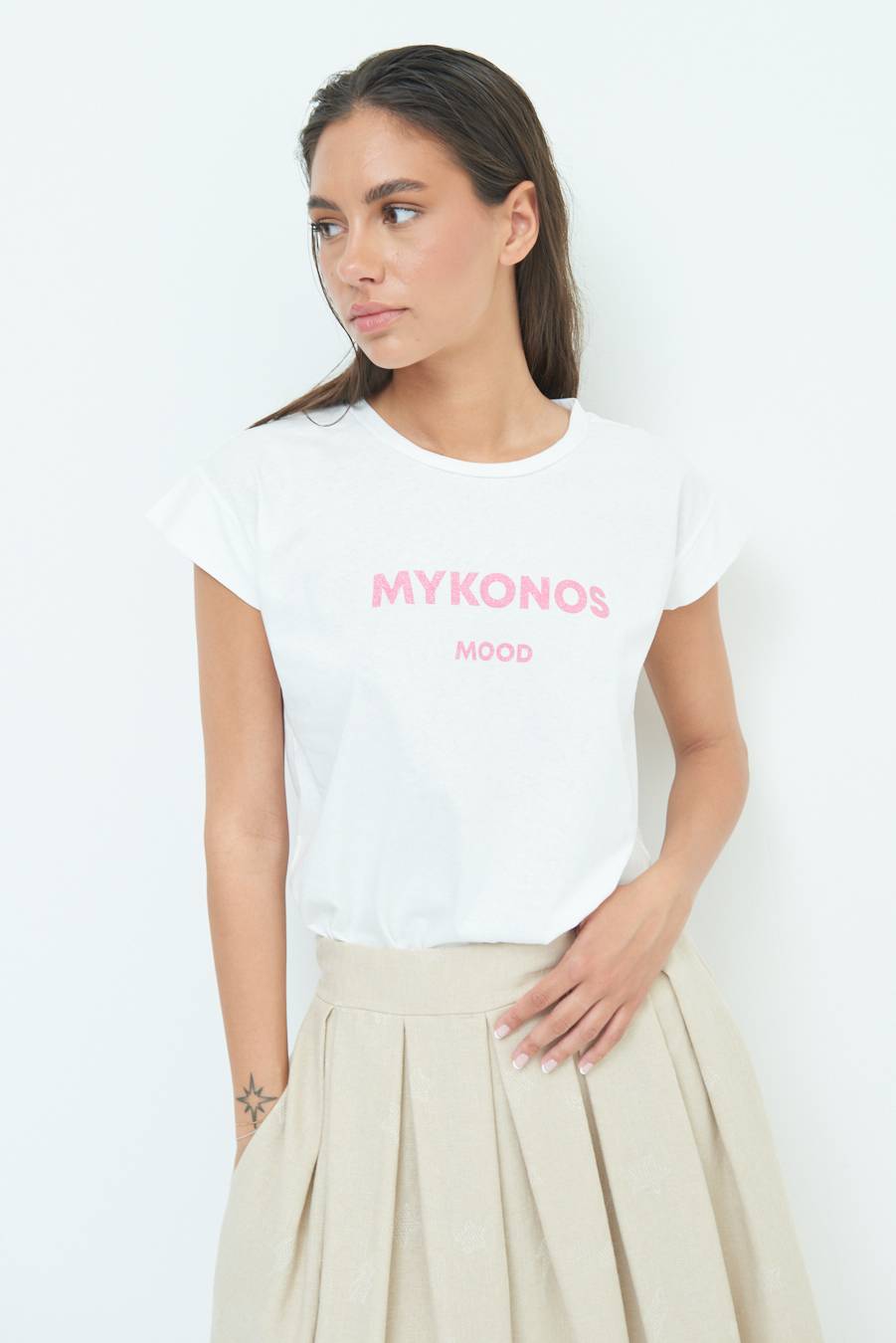 Kikisix T-SHIRT ''MYKONOS'' BUBBLE Ritorno libero