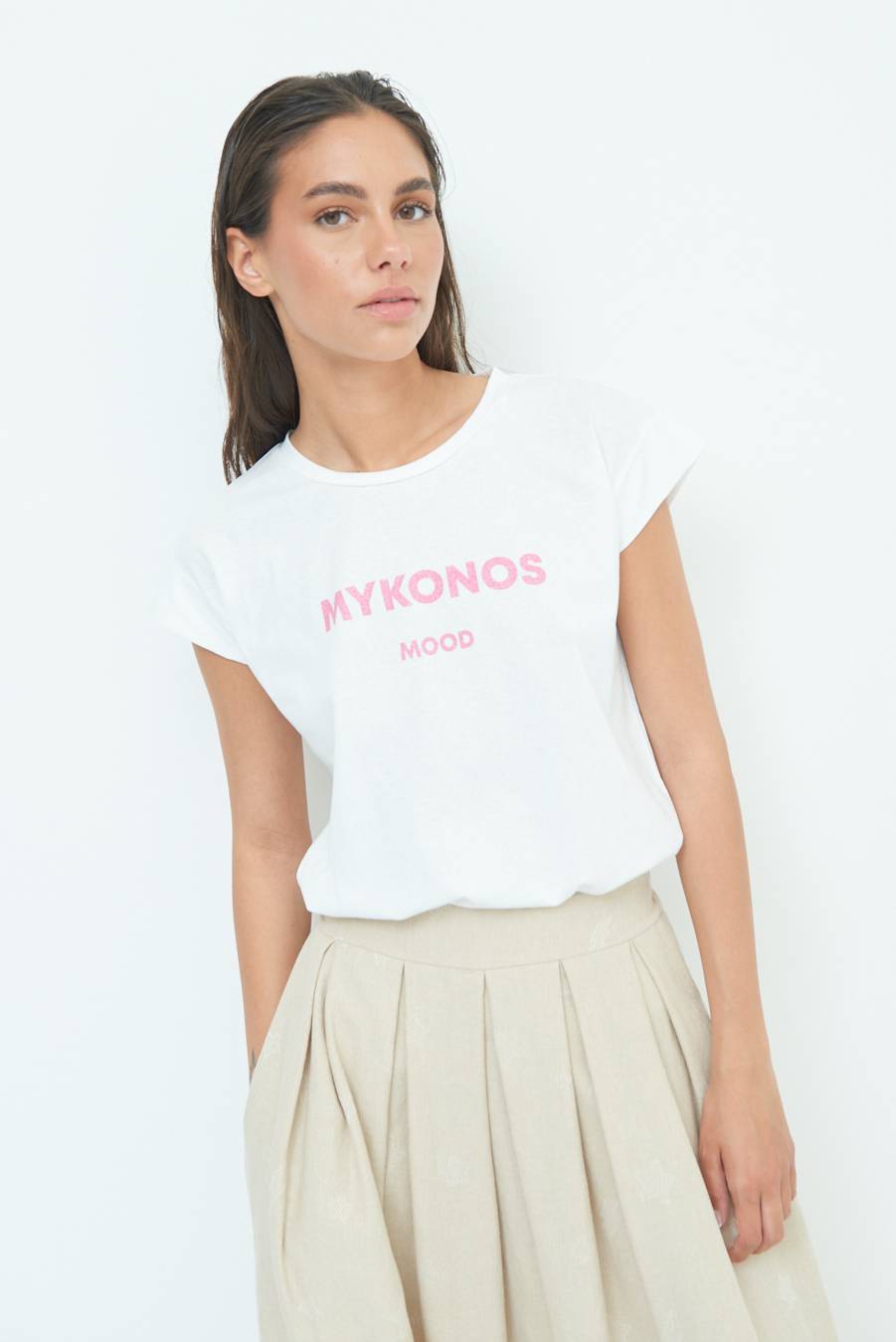 Kikisix T-SHIRT ''MYKONOS'' BUBBLE Ritorno libero