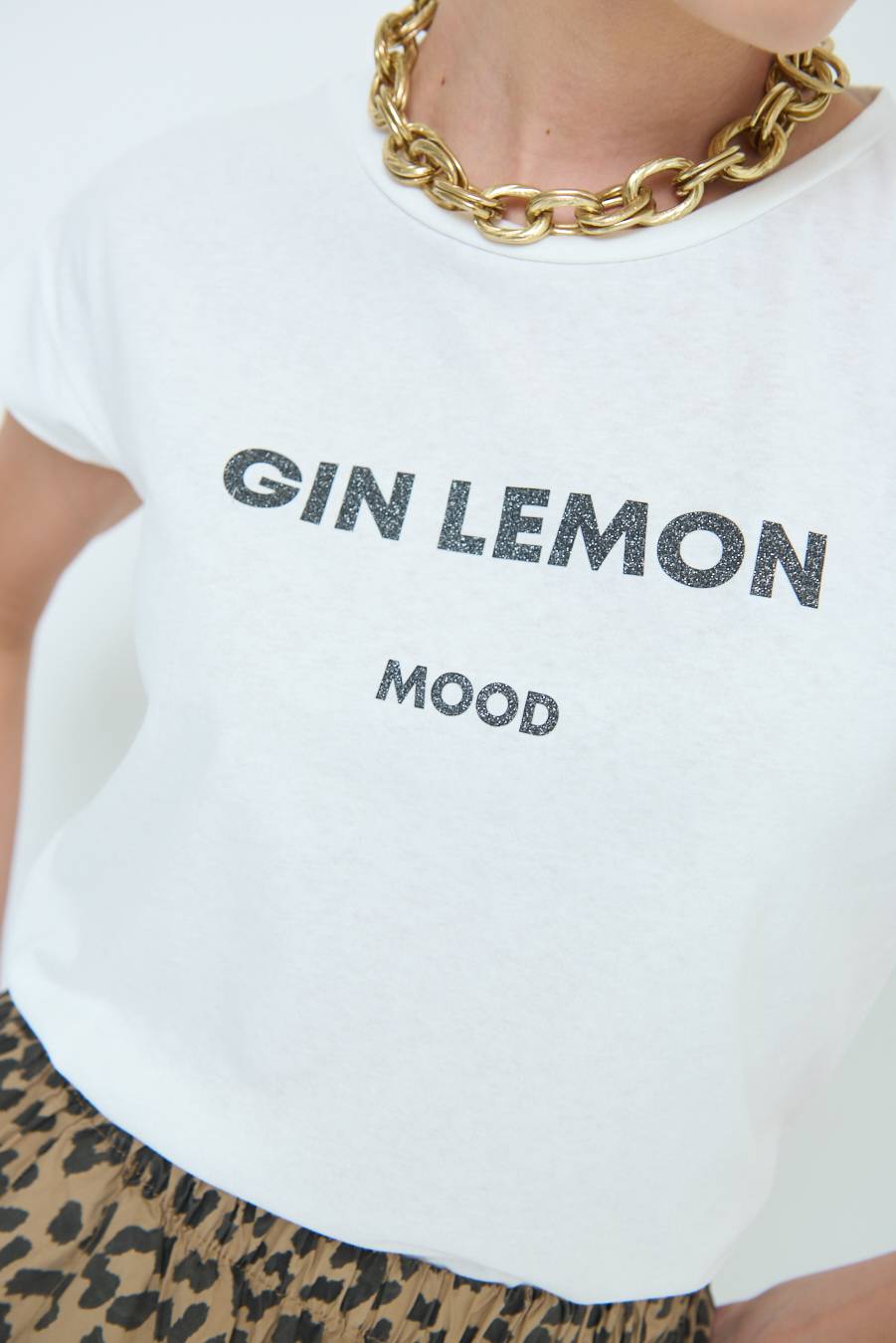 Kikisix T-SHIRT ''GIN LEMON'' NERO Only for today
