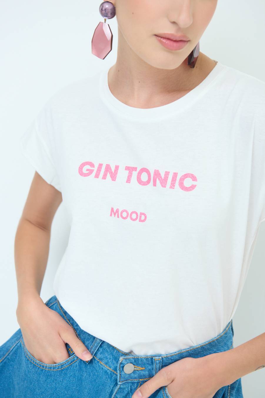 Kikisix T-SHIRT ''GIN TONIC'' BUBBLE Offerta speciale della fabbrica