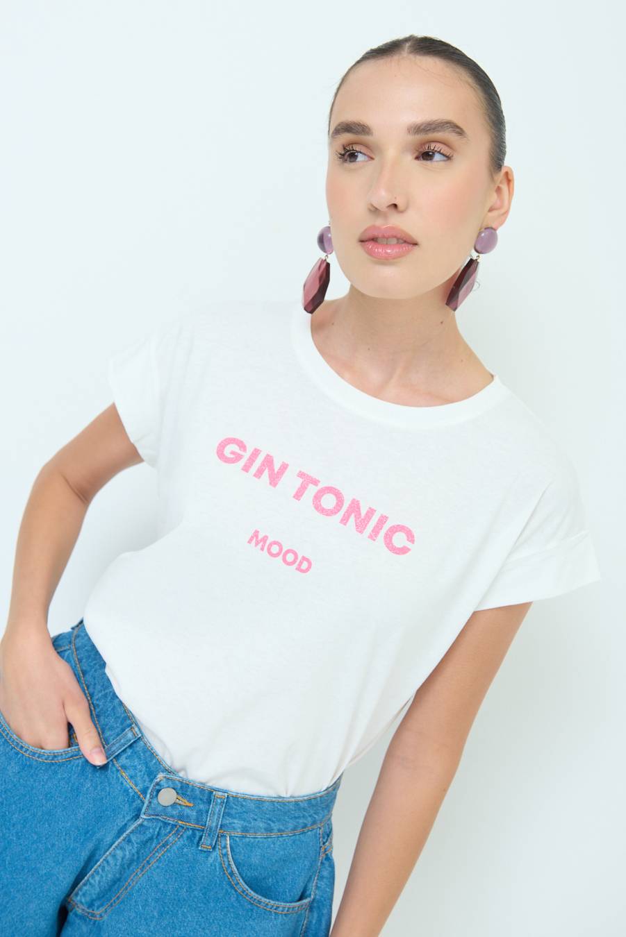 Kikisix T-SHIRT ''GIN TONIC'' BUBBLE Offerta speciale della fabbrica