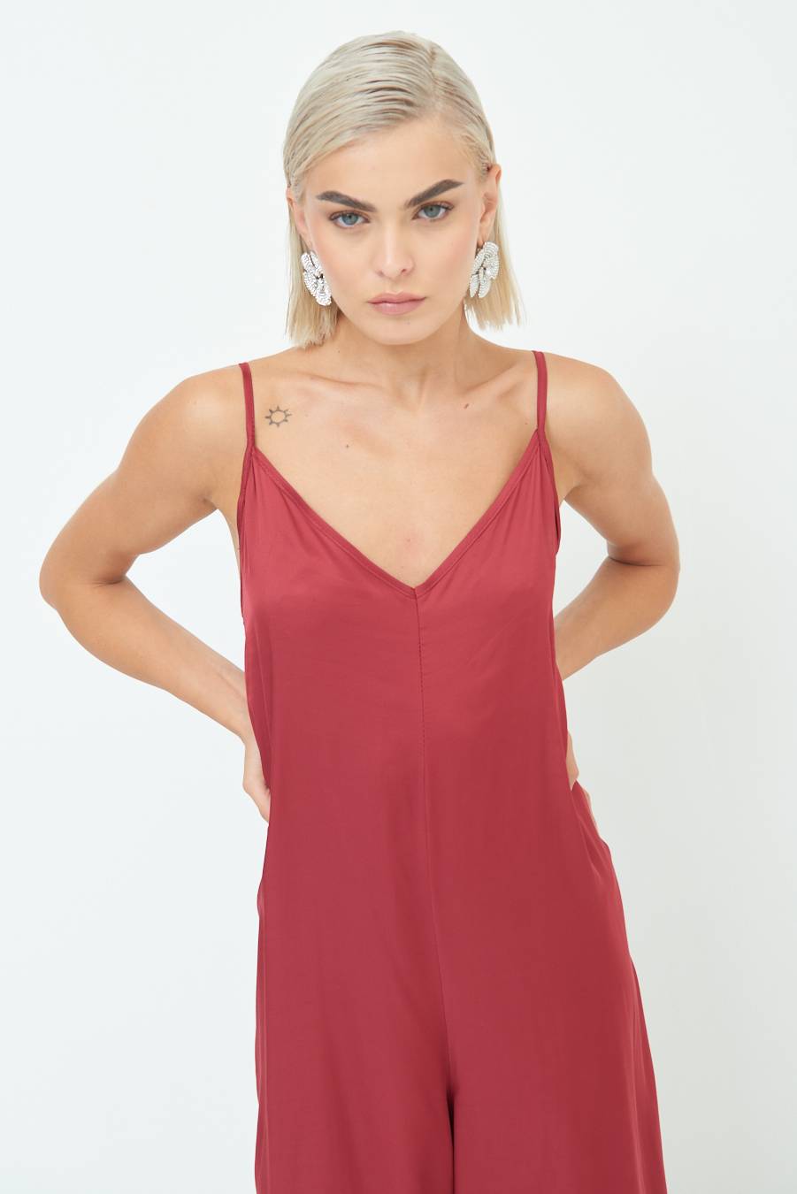 Kikisix TUTA PALAZZO RASO ROSSO INDIA Promozione Limitata