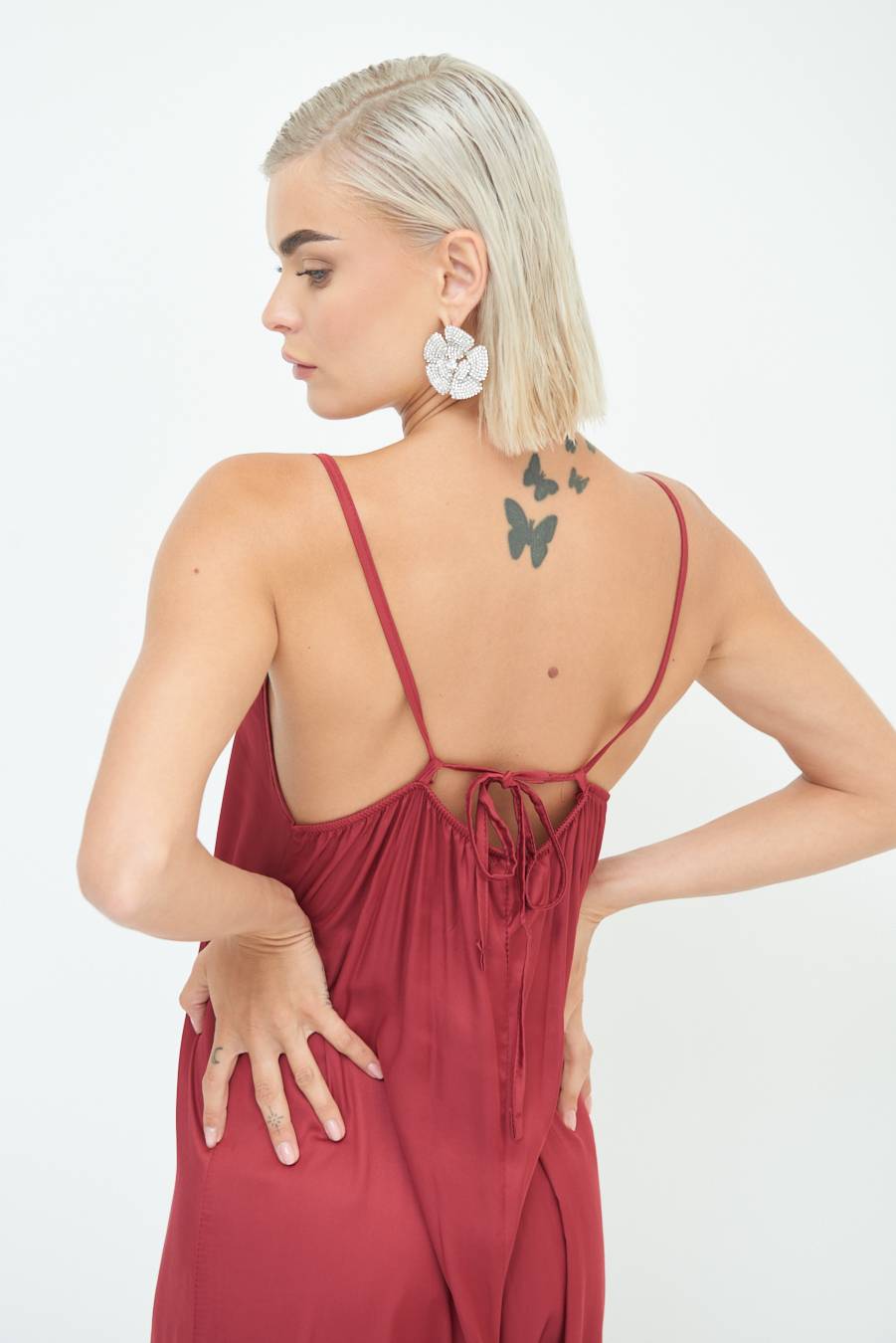 Kikisix TUTA PALAZZO RASO ROSSO INDIA Promozione Limitata