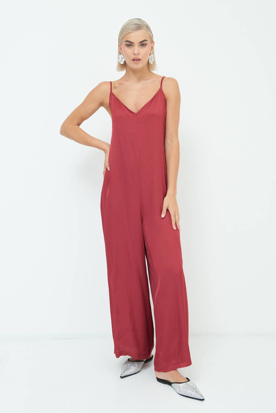 Kikisix TUTA PALAZZO RASO ROSSO INDIA Promozione Limitata