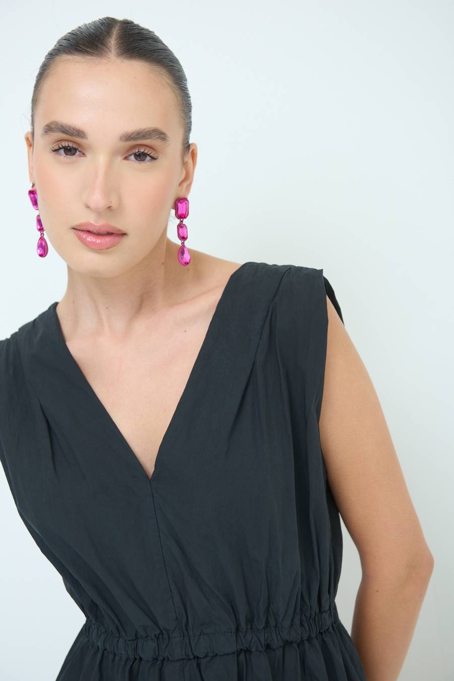 Kikisix ABITO MIDI CON ELASTICO NERO Economico
