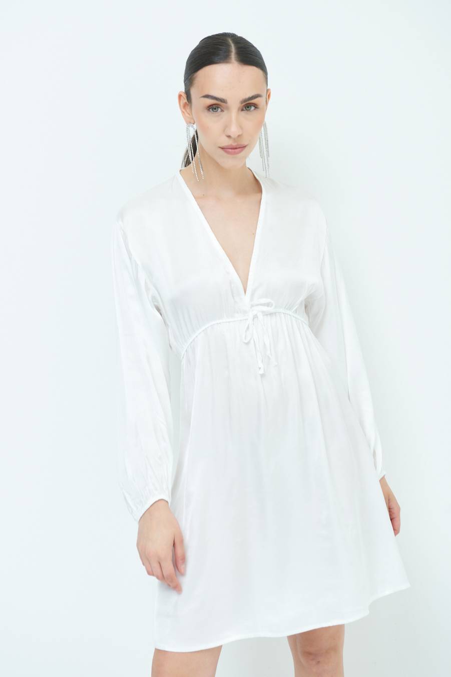 Kikisix ABITO COULICE RASO VISCOSA BIANCO Flash Sale