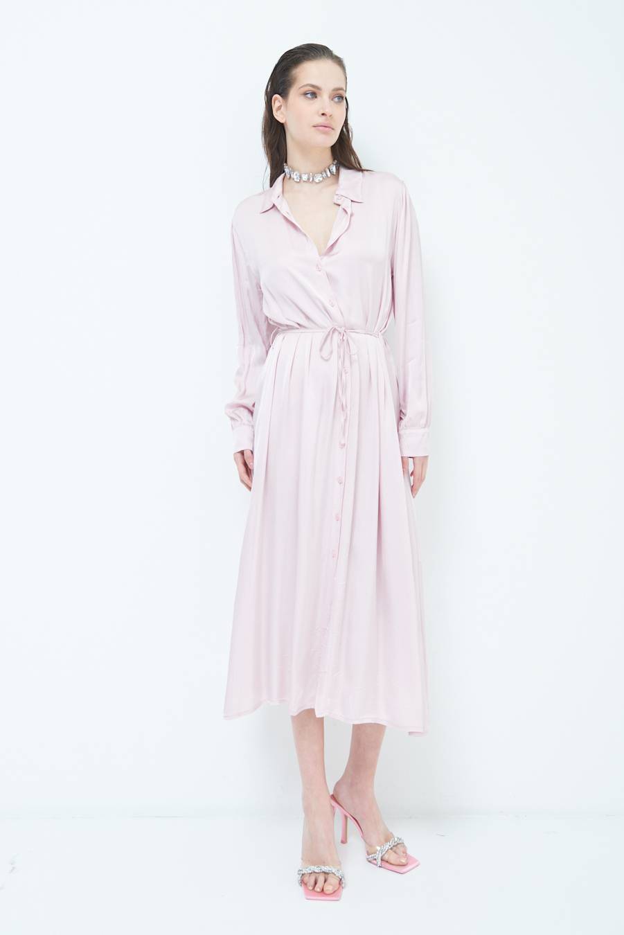 Kikisix ABITO RASO VISCOSA ROSA Lightning offer