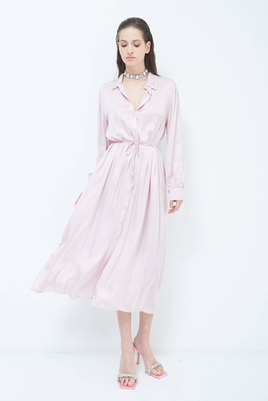 Kikisix ABITO RASO VISCOSA ROSA Lightning offer